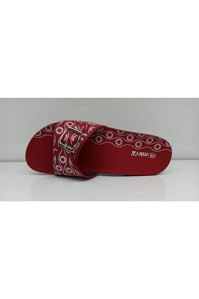 Muya Women's Red Anatomical House Slippers