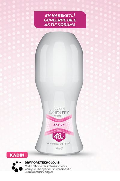 AVON On Duty Active Roll-On Anti-Perspirant Deodorant for Her