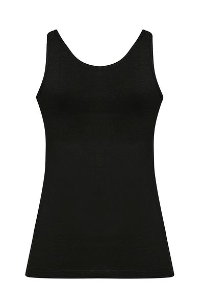Şahin Tricou negru cu dantelă Lycra pentru damă