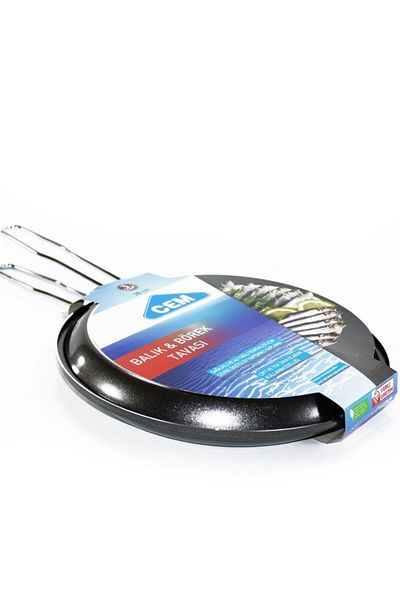 Cem Fish Pan 32cm Double Sided Lid Fish Pastry Pastry Pan Fireproof Non-Stick Surface