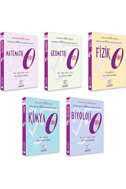 Karekök Yayınları Matematik Sıfır Serisi Set Geometri Fizik Kimya Biyoloji