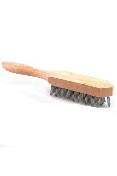 UGR Wooden Handle Wire Brush Dirt Rust Removal No:4