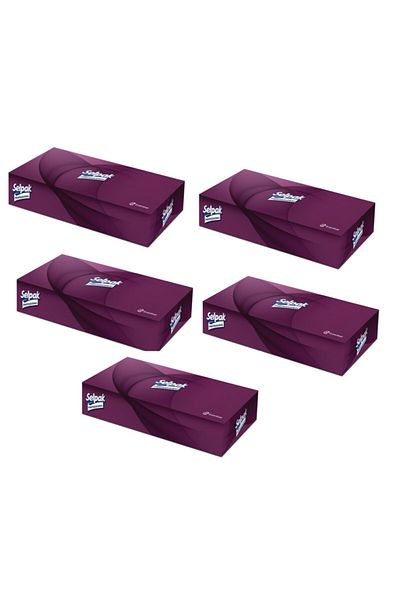 Selpak Extra Box Wipes 80 Sheets - Pack of 5