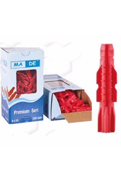 Made Dubel Premium Performance Dübeli 8 Mm 1 Kutu 200 Adet