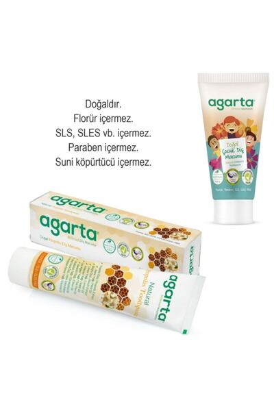Agarta Doğal Propolisli 100 Ml + Çocuklar Için 75 Ml Diş Macunu Aile Seti