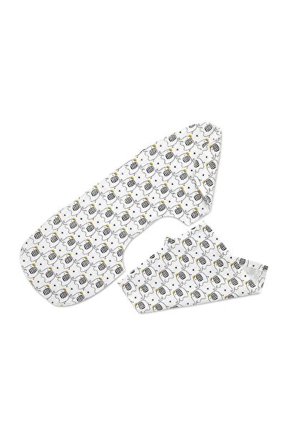 Babyjem Muslin Shoulder Cover And Mouth Handkerchief Elephant Patterned