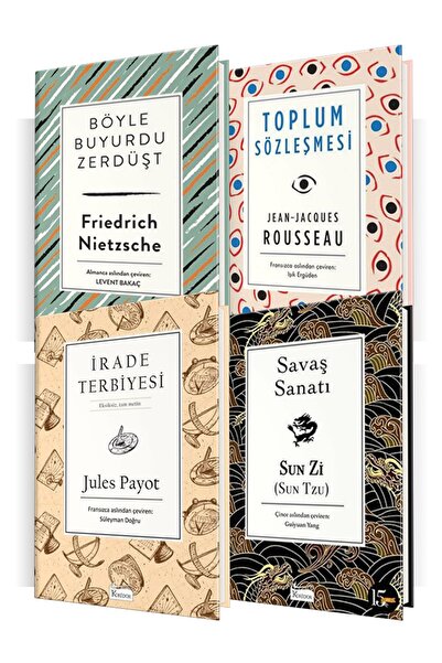 Koridor Yayıncılık Bez Ciltli Düşünce Seti (4 Kitap) Friedrich Nietzsche Sun ...