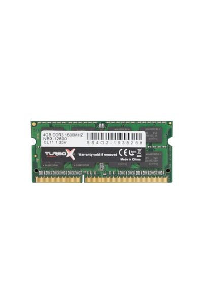 TURBOX ذاكرة الوصول العشوائي للكمبيوتر المحمول DDR3 PC3L بسعة 4 جيجابايت بسرعة 1600 ميجاهرتز Cl11