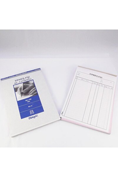 ÖZKAN Sipariş Fişi Otokopili Büyük Boy No:4 50x2 Tekli