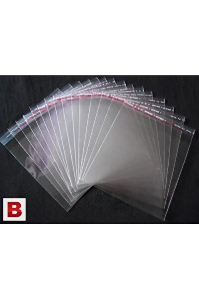 HASEL 100 Adet 13x25 Opp Jelatin Bantlı Yapışkanlı Naylon Poşet