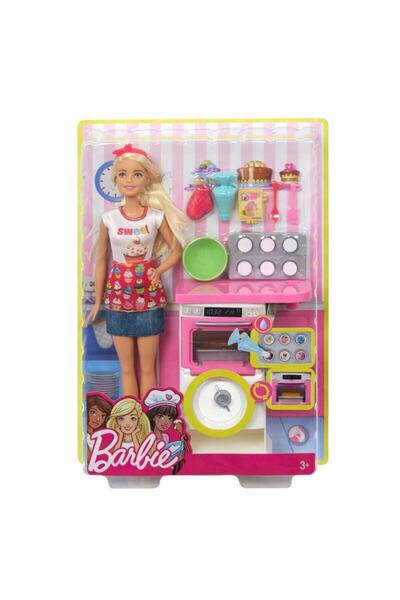 Barbie Pasta Şefi Bebek Ve Fırın Oyun Seti Fhp57
