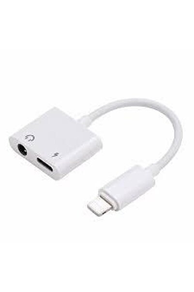 BLUPPLE Apple Iphone Lightning To 3.5 Mm Adaptör Ses Ve Şarj Dönüştürücü Kabl...
