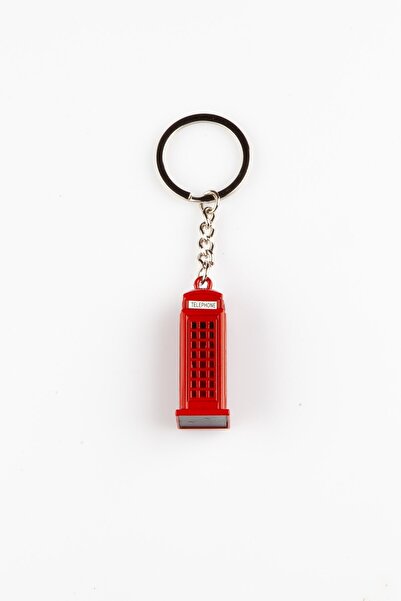 Dünyadan Hediyeler Metal London Telephone Booth Themed Keychain
