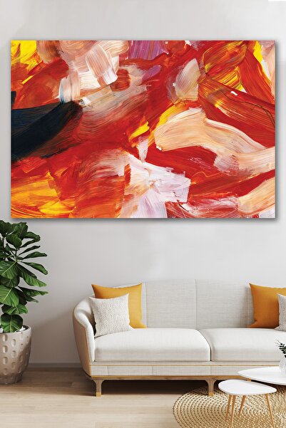 Hediyeler Kapında Kırmızının Devrimi Sürreal Kanvas Tablo 70x100