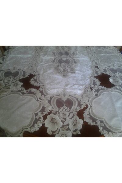 Çeyizland 5 Parça Kadife Güpürlü Salon Takımı