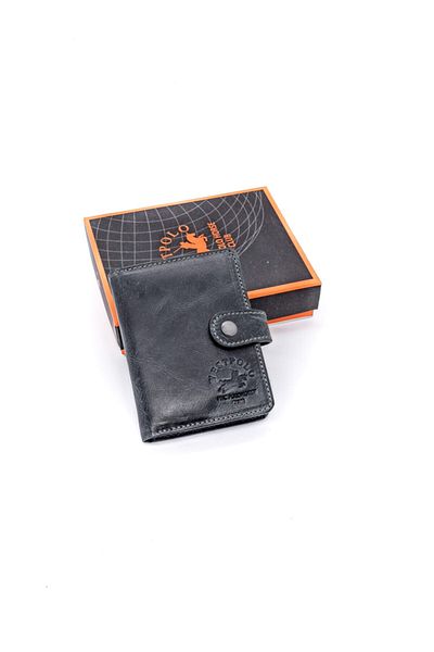 Westpolo Genuine Antique Leather Unisex Wallet Card Holder with Transparent Compartment