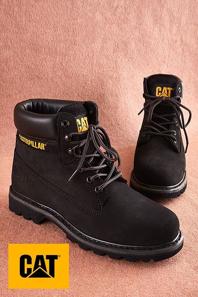 Caterpillar Γυναικείες μαύρες μπότες Nubuck
