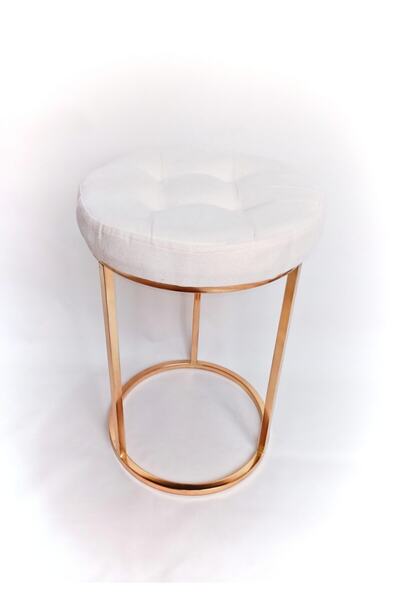 arhomev Arhome Metal Puf Gold-beyaz