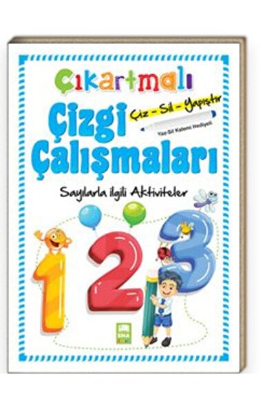Ema Çocuk Çıkartmalı Çizgi Çalışmaları Çiz-sil-yapıştır