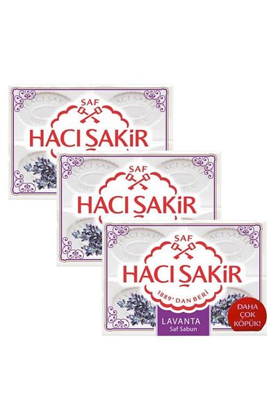 Hacı Şakir Lavender Soap 4x150gr X 3 Pieces