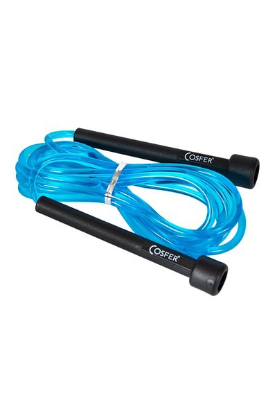 Cosfer Csf-ls3115-m حبل القفز الشفاف - أزرق