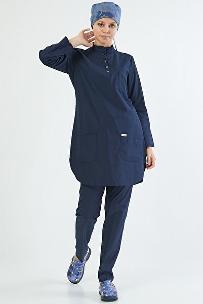 Owlet Medikal بدلة موحدة للجراحة الحجاب باللون الأزرق الداكن