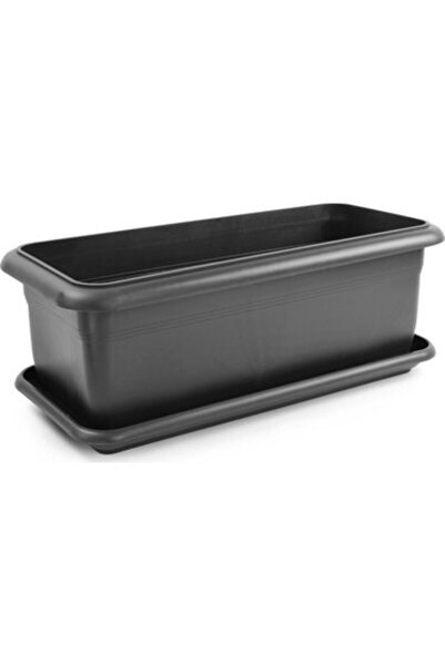 SERİNOVA Villa Bahçe Saksı 95 Lt Antrasit