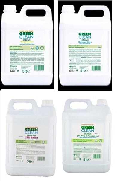 Green Clean 5 Litre 4 Lü Ekonomik Temizlik Seti