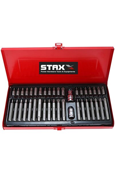 STAXX POWER Cr-v Germany Pro 40 Parça Çok Fonksiyonlu Krom Bits Tutucu Soket ...