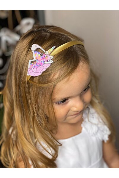 QUEEN AKSESUAR Coroană pentru copii cu unicorn mare în 3 dimensiuni, din plex...