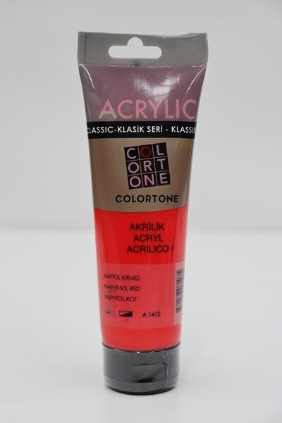 Klasik Seri 120 Ml. Naftol Kırmızı Akrilik Boya