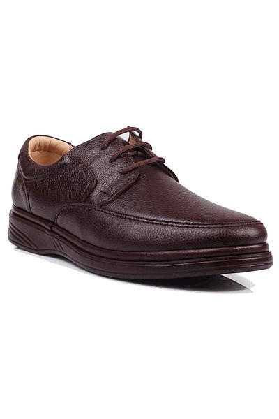DETECTOR Orthopedic Inner Outer Complete Leather Extra Comfortable Large Size Casual Men's Shoes 701ks (40-48)