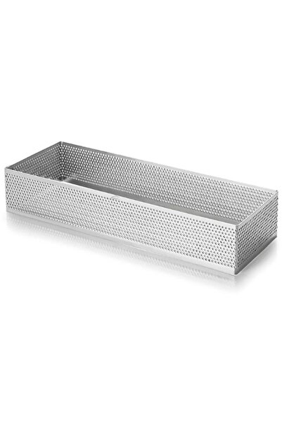 intime endüstriyel mutfak قالب تارت مثقوب مستطيل 14x4 سم