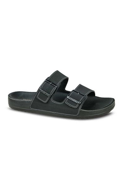 Ceyo Men's Black Bahama-10 Orthopedic Slippers