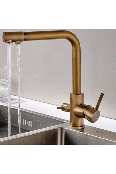 MYM Mermer Yapı Market Tasarım Purified Faucet - Antique Antique Purified Sink Faucet
