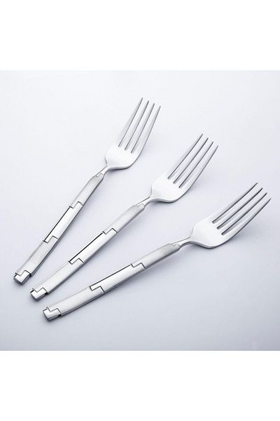 Nehir London Dinner Fork 12 Pack Satin 50 Years Warranty