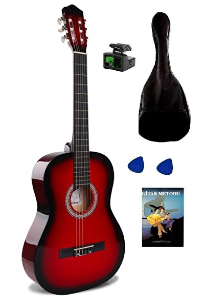 Arriva Tam Boy 4/4 Klasik Gitar Seti 39'' Kırmızı