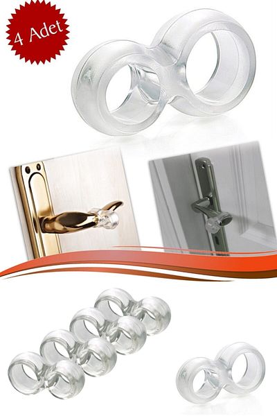 Buffer 4 Pieces Silicone Door - Window Anti-knock Stopper