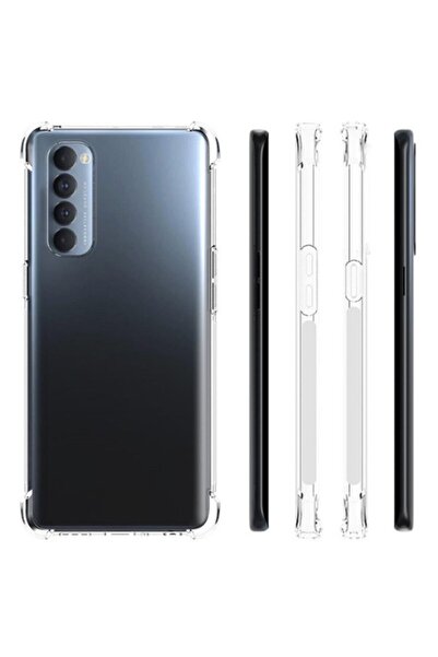 Ally Mobile Oppo Reno 4 Pro Anti-drop Silikon Kılıf Shockproof Kılıf - Şeffaf