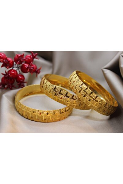 EuroGold 15 mm Altın Kaplama Bilezik