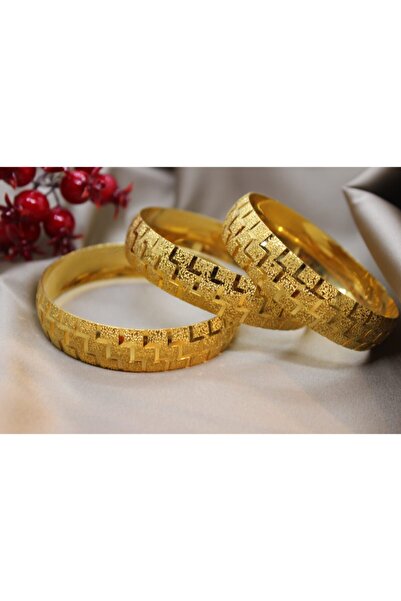 EuroGold 15 mm Altın Kaplama Bilezik