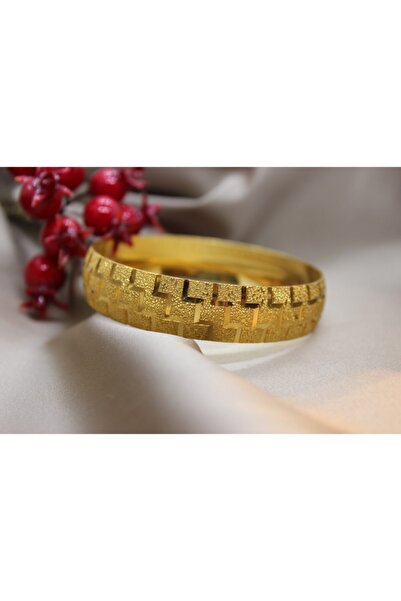 EuroGold 15 mm Altın Kaplama Bilezik