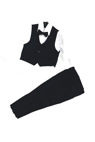 Terry Boy's Black 3 Button Tuxedo Suit