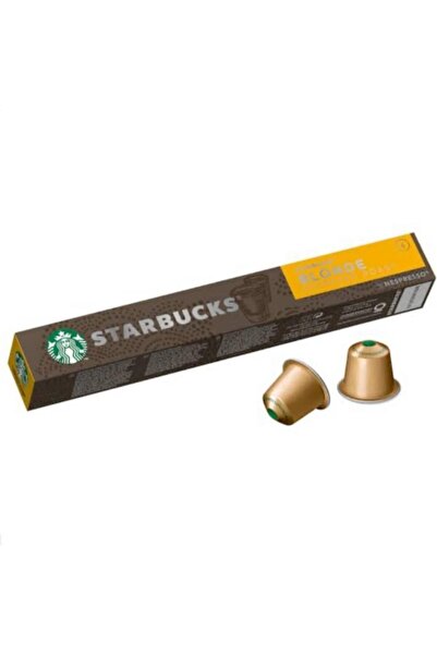 Starbucks 10 كبسولات قهوة اسبريسو باللون الأشقر