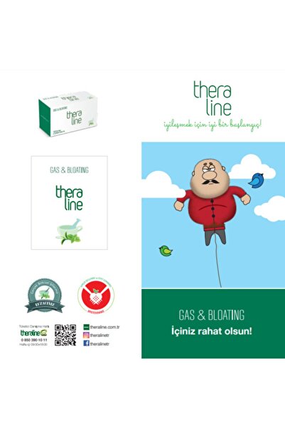Theraline 20 x 2 Pack Gas & Bloating Mixed Medicinal Herbal Tea