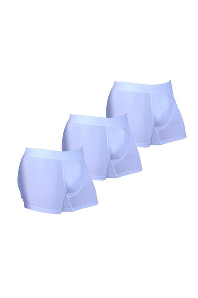 COTBOXER Queans 3 Pack - Ultra Soft Bamboo Men's Boxers White