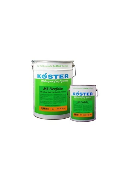 Köster Beyaz Ms Flexfolie  Polimer Esaslı Çok Elastik Su Yalıtımı 6 kg