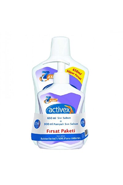 Activex صابون سائل أكتيفكس 650 مل + 300 مل
