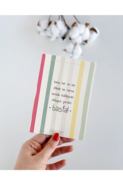 Bikutumutluluk Başla Mottolu Hediye Kartı