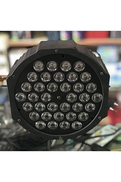 Led plastıc Renkli Lazer Işıklı Disko Topu Led Par Sahne Parti Işık 54 Led